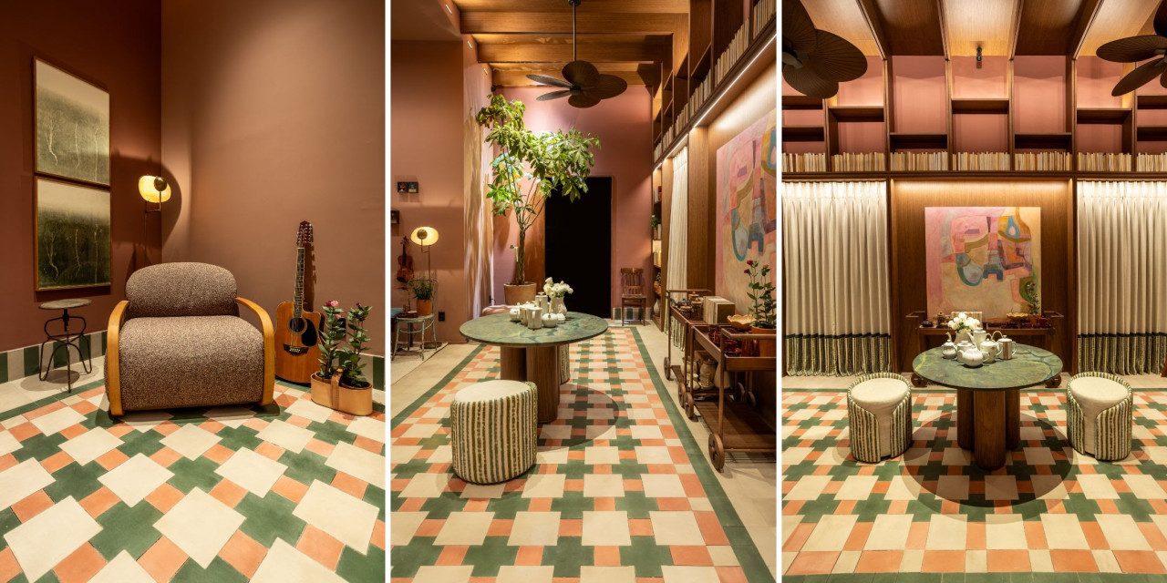 Ladrilho hidráulico resgata memória da arquitetura brasileira e cria percursos visuais repletos de identidade